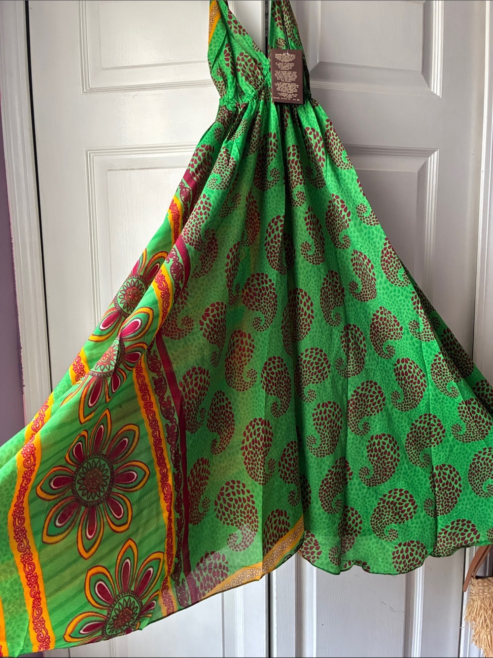 JB Halter Maxi Dress with Bold Floral Print - Picture 2 of 5